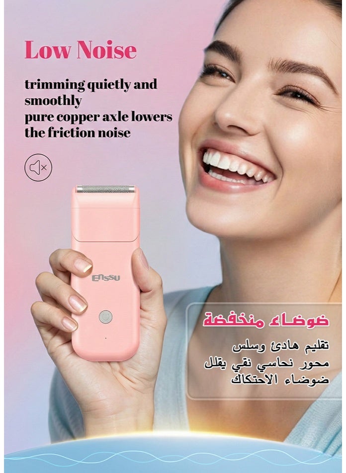 Enssu 2 In 1 Ladies Trimmer | Bikini & Facial Hair Remover | Painless, Waterproof Lady Shaver | Precision & Portable Electric Razor for Sensitive Skin | Rechargeable Women’s Trimmer - Image 5